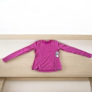 MONDETTA WOOL PURPLE LONG SLEEVE ATHLETIC TOP SIZE L